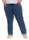 Blue 2 Plus Size - Momfit Jeans - Khotwh