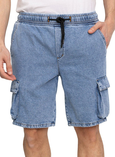 Blue 3 Cargo Denim Short - Khotwh