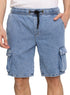 Blue 3 Cargo Denim Short - Khotwh