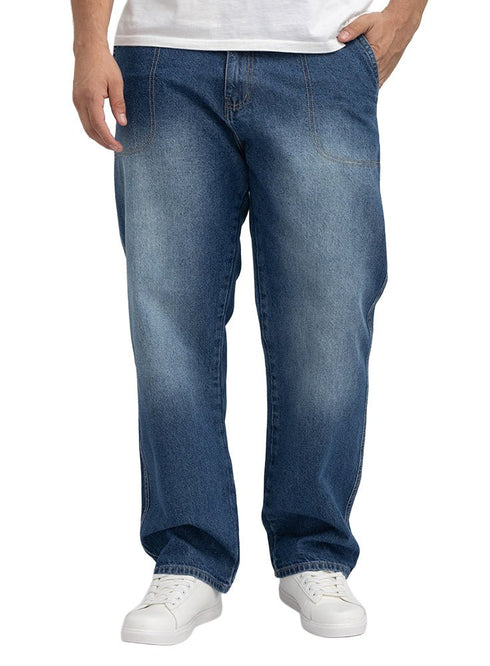 Blue 3 D49-Jeans Wide Leg Pant - Khotwh