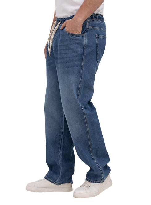 Blue 3 D50 - Jeans Wide Leg Pant - Khotwh