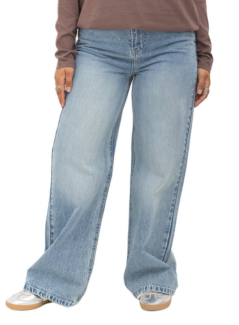 Blue 3 Design 2674 Jeans Wide Leg Pants - Khotwh
