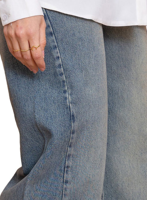 Blue 3 Side Cut Straight jeans - Khotwh