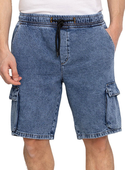 Blue 4 Cargo Denim Short - Khotwh