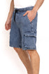 Blue 4 Cargo Denim Short - Khotwh