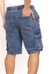 Blue 4 Cargo Denim Short - Khotwh