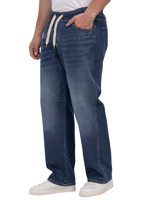 Blue 4 D50 - Jeans Wide Leg Pant - Khotwh