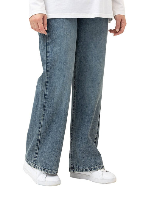 Blue 4 Design 2674 Jeans Wide Leg Pants - Khotwh