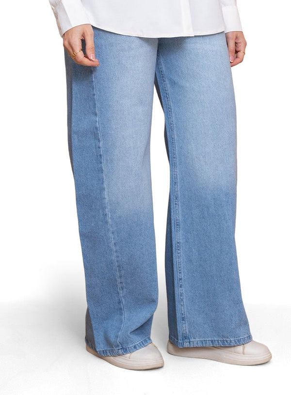 Blue 4 Side Cut Straight jeans - Khotwh