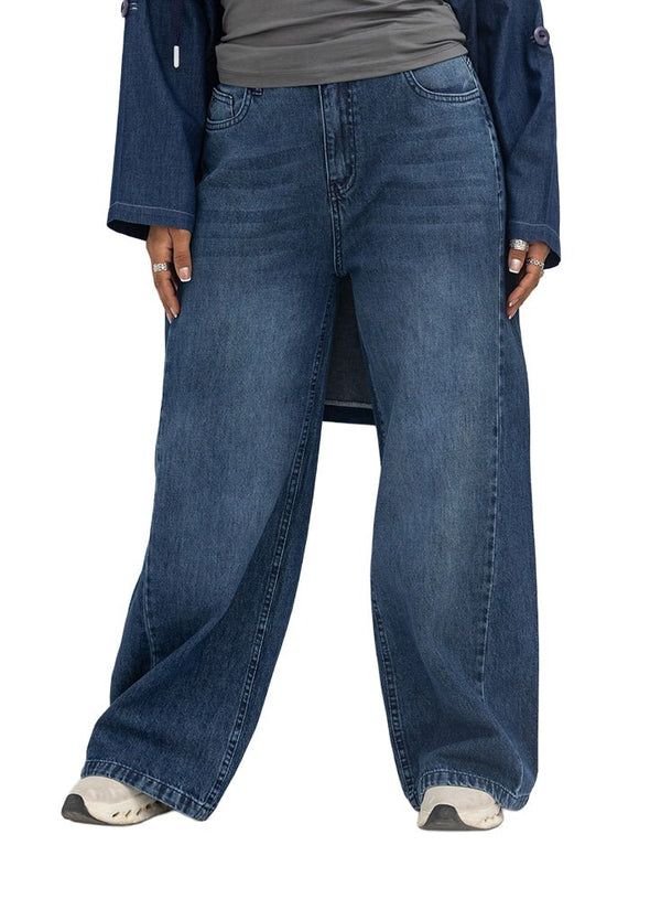 Blue 5 Side Cut Straight jeans - Khotwh