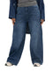 Blue 5 Side Cut Straight jeans - Khotwh