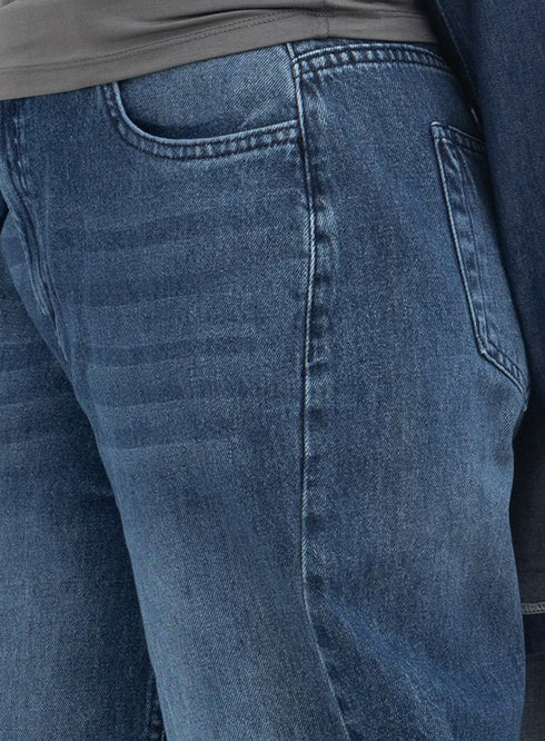 Blue 5 Side Cut Straight jeans - Khotwh