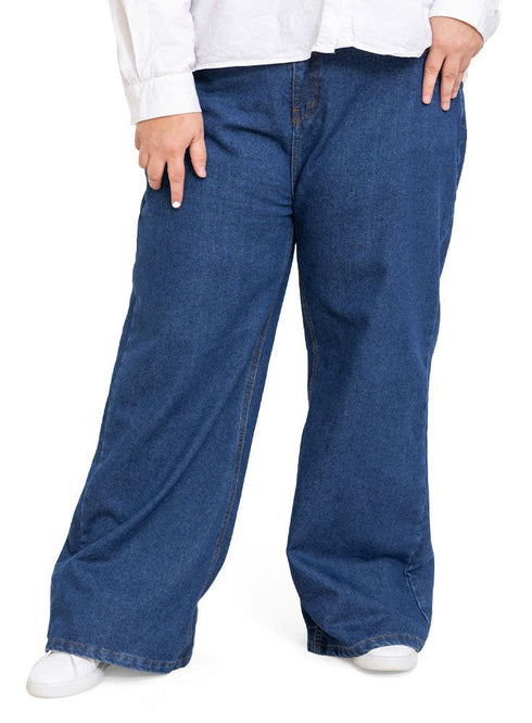 Blue 8 Plus Size - Wide Jeans - Khotwh