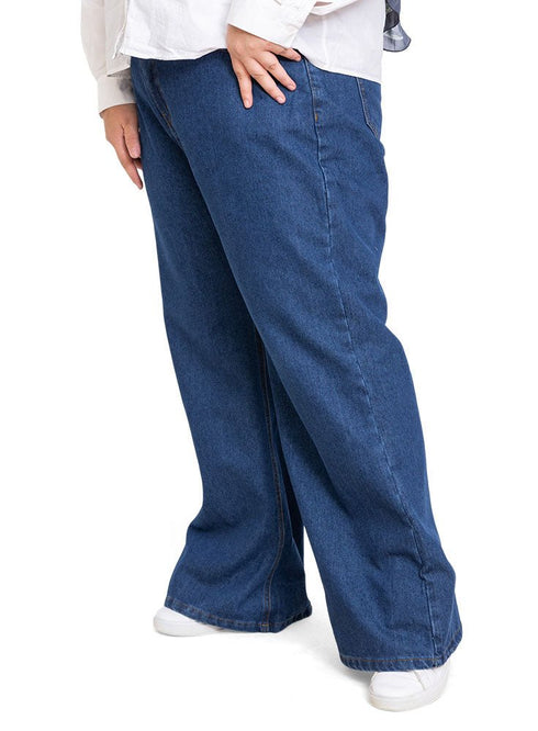 Blue 8 Plus Size - Wide Jeans - Khotwh