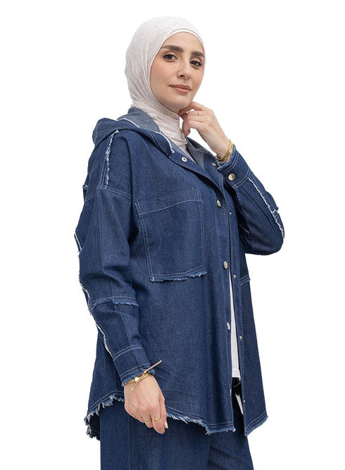 Blue - Design 7150 Denim Jacket - Khotwh