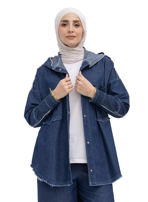 Blue - Design 7150 Denim Jacket - Khotwh