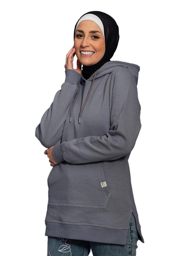 Blue - Grey Hoodie Vent - Khotwh