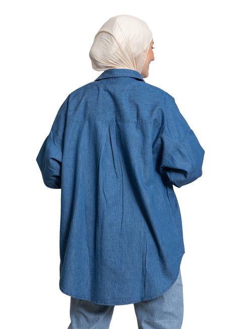 Blue O.S Denim Shirt - Khotwh