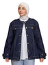 Blue Round Jacket Jeans - Khotwh