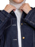 Blue Round Jacket Jeans - Khotwh