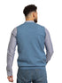 Blue V - neck Knit Vest - Khotwh