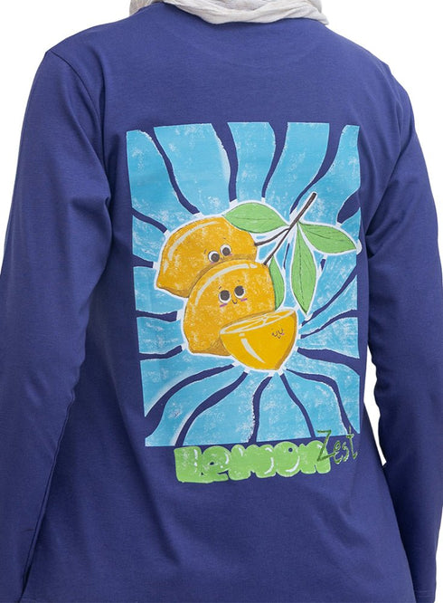 Blueberry-Design 3 Printed Long-Sleeve - Khotwh