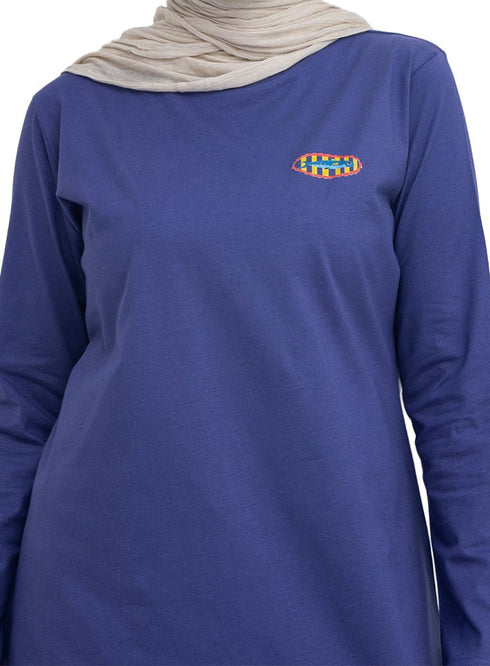 Blueberry-Design 5 Printed Long-Sleeve - Khotwh