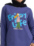 Blueberry-Design 6 Printed Long-Sleeve - Khotwh