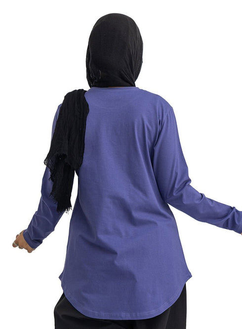 Blueberry-Design 6 Printed Long-Sleeve - Khotwh