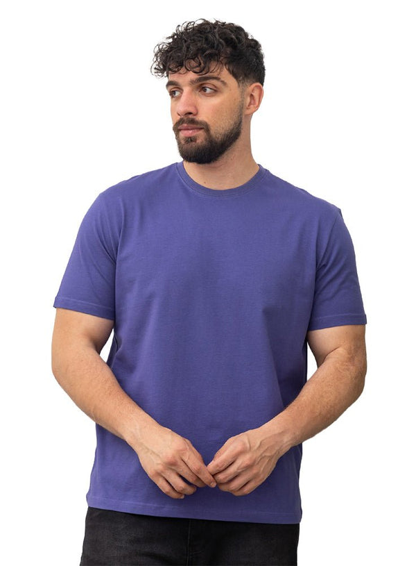 Blueberry Relaxed Round T-Shirt - Khotwh