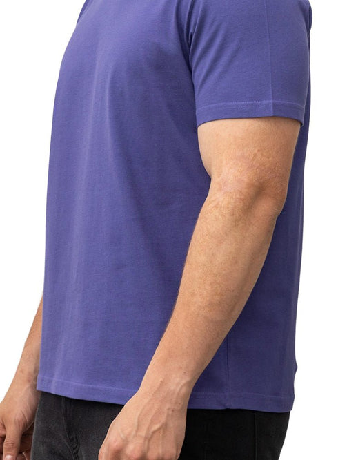 Blueberry Relaxed Round T-Shirt - Khotwh