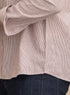 Brick Red-Design 1 Striped Linen Shirt - Khotwh