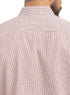 Brick Red-Design 1 Striped Linen Shirt - Khotwh