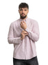 Brick Red - Design 1 Striped Oxford Shirt - Khotwh