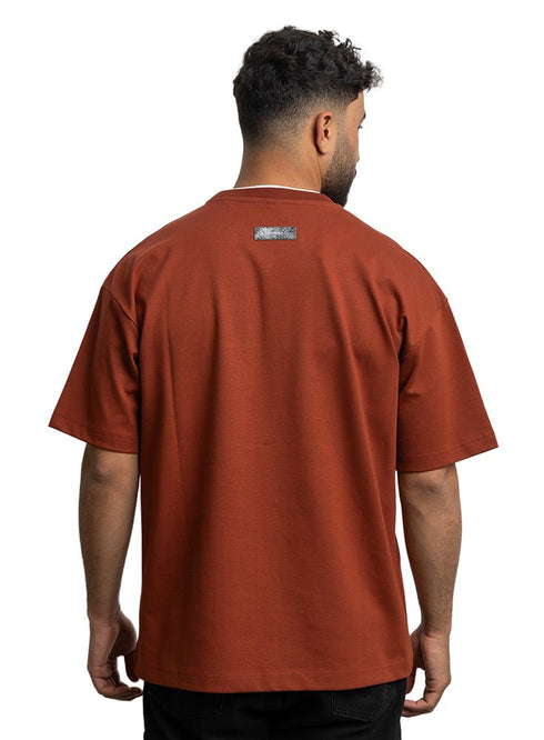 Brick Red Design 1023 NF - Round T-Shirt - Khotwh