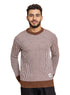 Brick Red Design 2411 Round Pullover - Khotwh