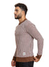 Brick Red Design 2411 Round Pullover - Khotwh