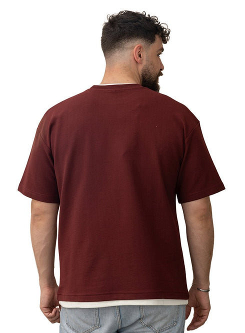 Brick Red Design 3001 NF - Round T-Shirt - Khotwh