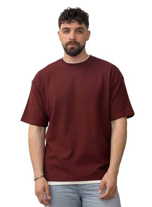 Brick Red Design 3001 NF - Round T-Shirt - Khotwh