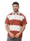 Brick Red Design 3008 NF - Polo Neck T-Shirt - Khotwh