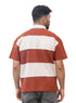 Brick Red Design 3008 NF - Polo Neck T-Shirt - Khotwh
