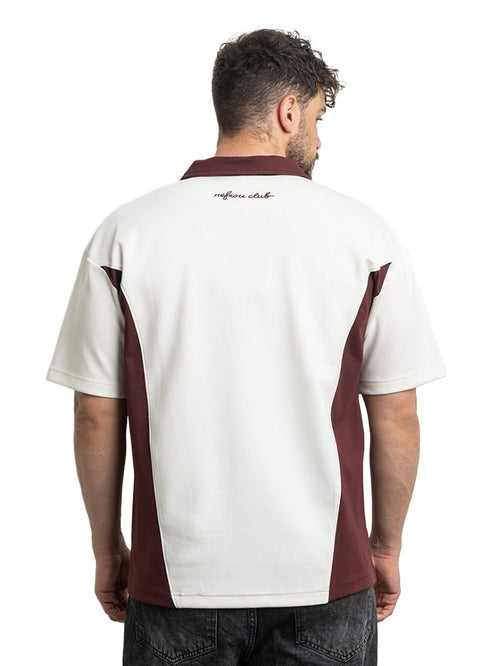 Brick Red Design 3018 NF - Polo Neck T-Shirt - Khotwh