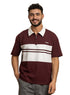 Brick Red Design 3020 NF - Polo Neck T-Shirt - Khotwh