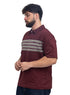 Brick Red Design 3081 NF-Polo Neck T-Shirt - Khotwh
