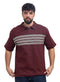 Brick Red Design 3081 NF-Polo Neck T-Shirt - Khotwh
