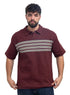 Brick Red Design 3081 NF-Polo Neck T-Shirt - Khotwh
