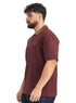 Brick Red Design 3082 NF-Polo Neck T-Shirt - Khotwh