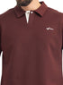 Brick Red Design 3083 NF-Polo Neck T-Shirt - Khotwh