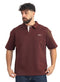 Brick Red Design 3083 NF-Polo Neck T-Shirt - Khotwh