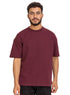 Brick Red Design 3932 Knit Round T-Shirt - Khotwh